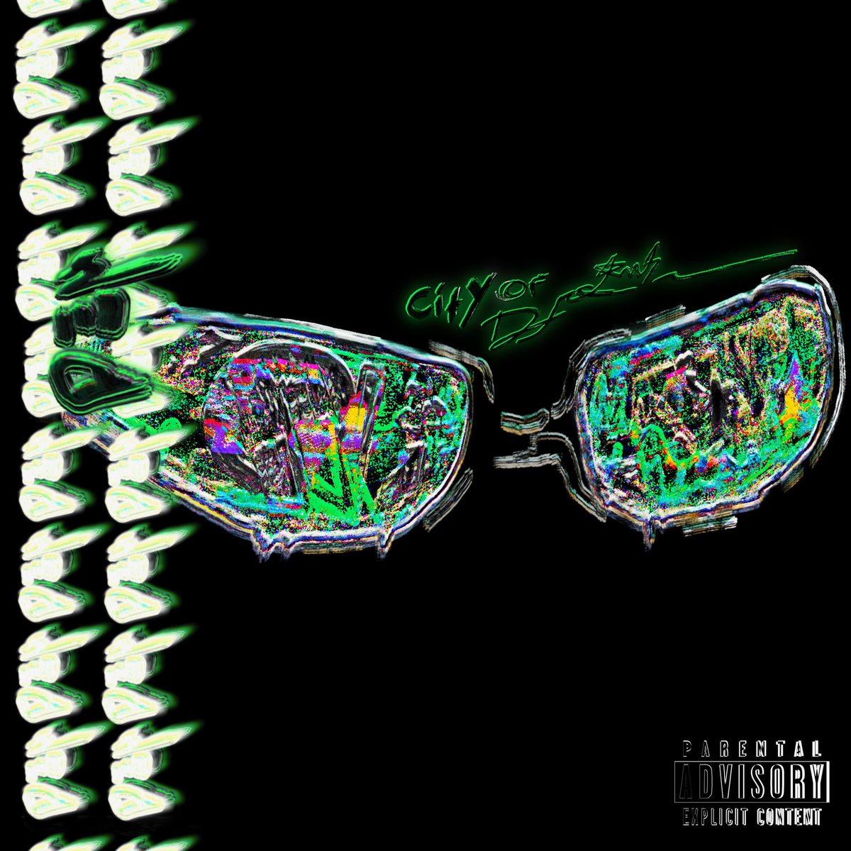 1s3mii's tweet photo. NEO by OKAYJOEY! single artwork by meeee 💚💚💚 #albumart #grfx #digitalarts #procreate https://t.co/amPr5nlySp