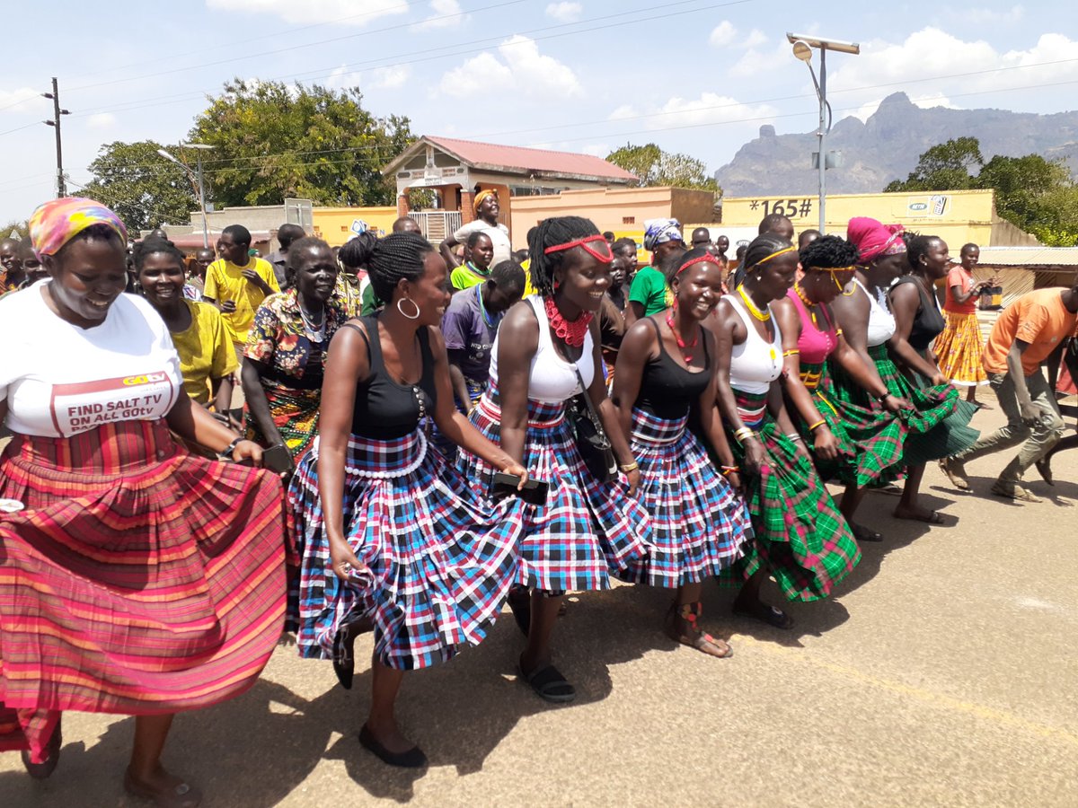 wapu_org's tweet photo. Good examplary! The women, youths and girls of Nakapiriprit in Karamoja, are on #streetburst for #Peaceful women's day celebration, even without any support from the district/NGOs! https://t.co/ExINM1vNNM
