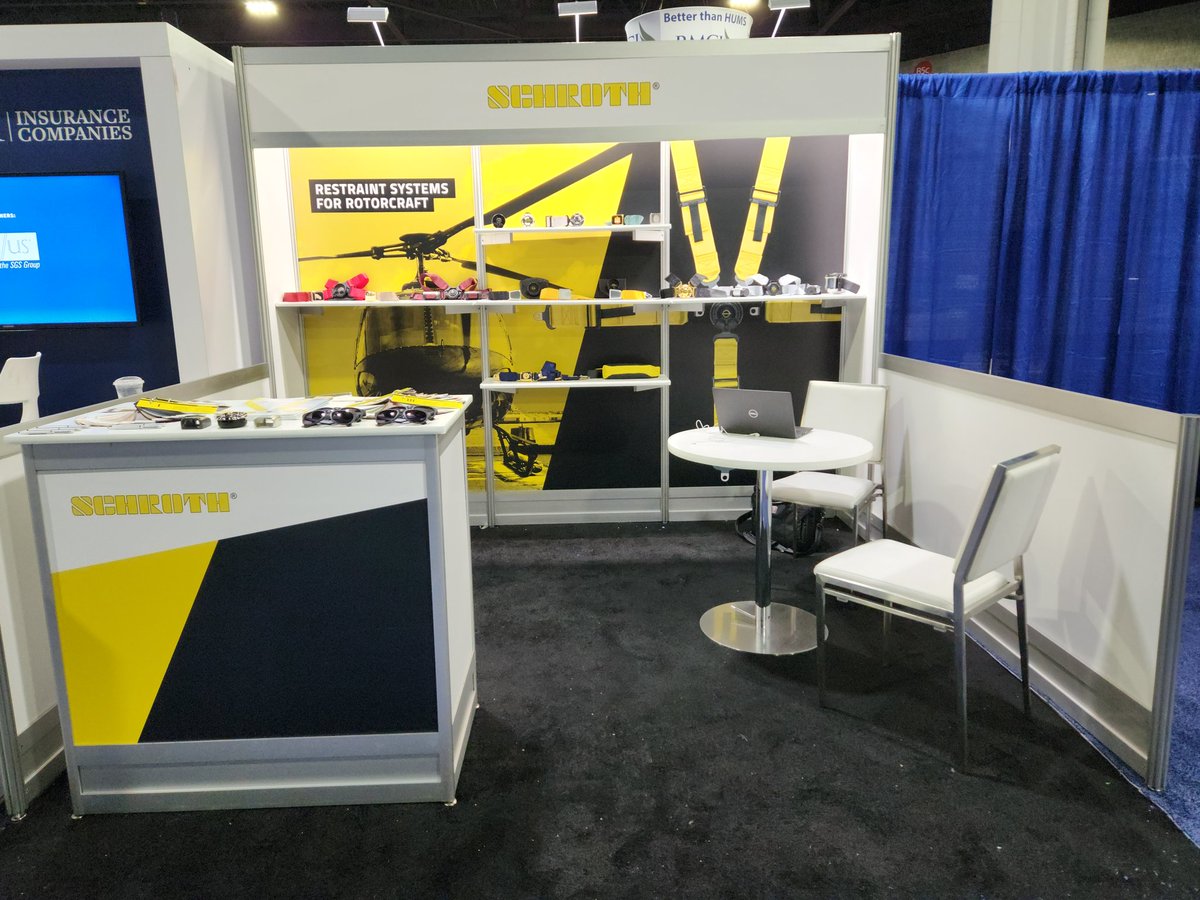 Sean_Padfield's tweet photo. Day 1 was a success at #heliexpo23 for @SCHROTH_Aero at Booth 6405. Stop by on Day 2! https://t.co/hxaKZhfKnQ