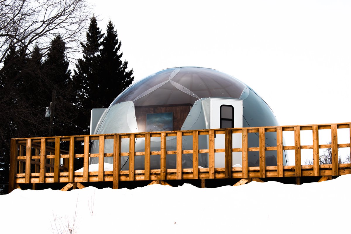 Winter Glamping in a NovaDome just hits different 🤍❄️
novadome.com/glamping 

#glamping #glampinglife #dome #outdoors #camping #adventure #travel #glampinghub #explore