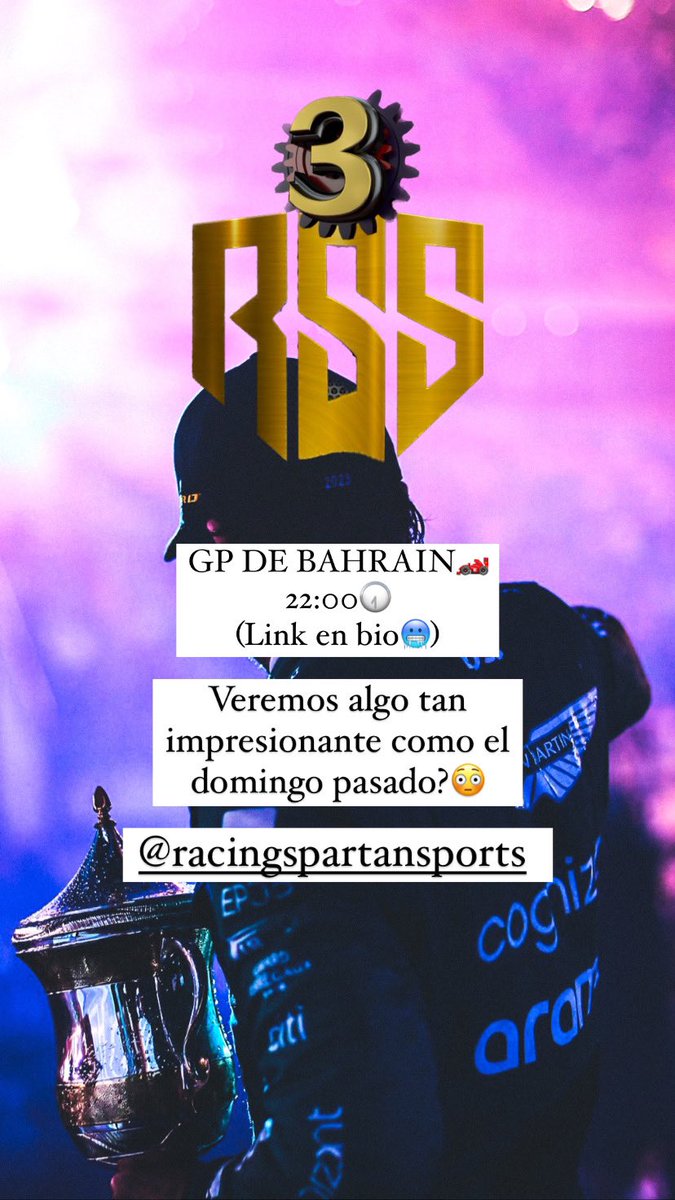 Venga que se viene el GP de Bahrain de nuevo y esperemos que con la misma emocion🥶
22:00🕢
(Link en bio)