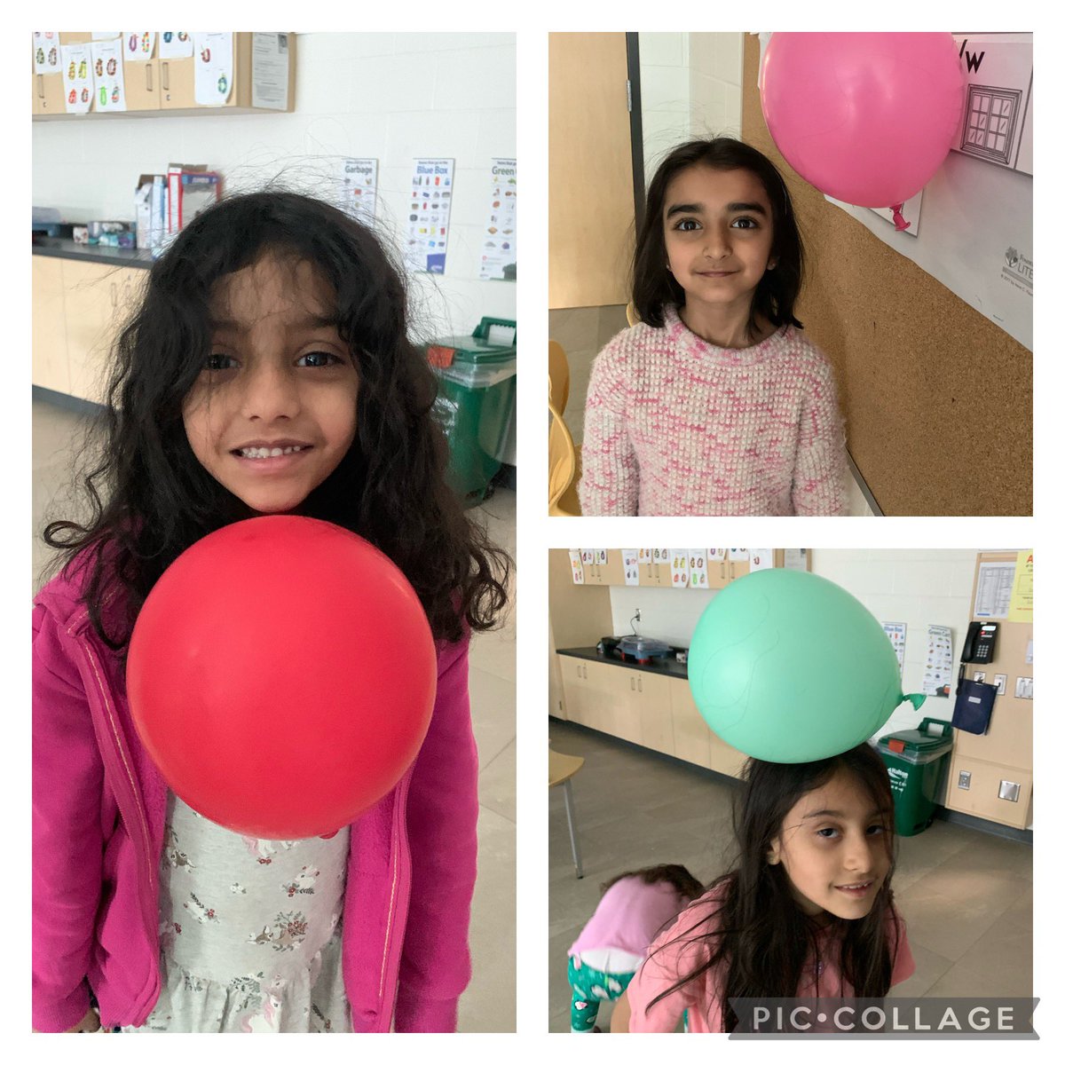1-5 investigating static electricity for our energy unit in science. What else can we get the balloons to stick to? <a href="/DesmondHDSB/">Viola Desmond Public School</a>