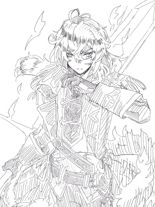 ディで始まる炎元素両手剣イケメンキャラのrkgk 