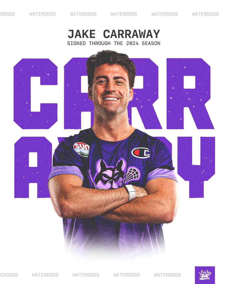 PLLWaterdogs's tweet photo. happy gotcha day, @Jakecarraway19!! 🐾🥺

we have signed @Jakecarraway19 through the 2024 season! https://t.co/KFIinFWxDR