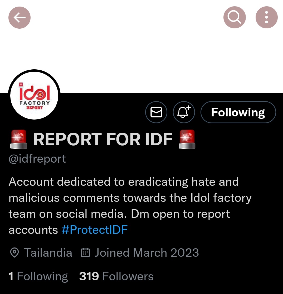 JustA_ZS_Fan's tweet photo. Please, take a few moments of your time to follow โก๏ธ @idfreport โฌ
๏ธ and report the hate accounts they are mentioning in their tweets. Let's do our best to create a safer environment for our artists. ๐ฅบ๐๐ป
#idolfactoryTH #ProtectIDF https://t.co/ZQrfpbC4nj