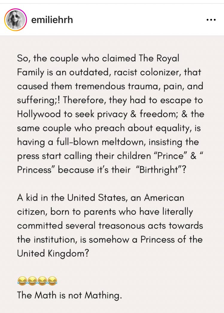 Well said…. #HarryandMeghanExposed #MeganMarkle #HarryandMeghanareHypocrites #goway #worldwideprivacytour