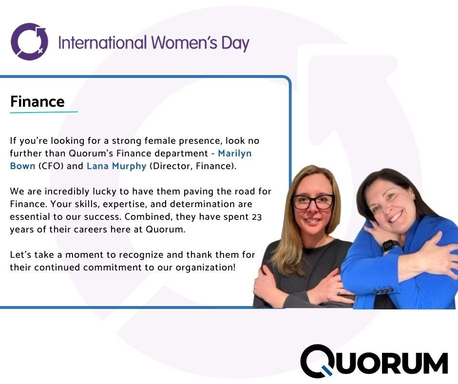 quorum_infotech's tweet photo. "We're grateful for the invaluable contributions of women at Quorum and beyond. A special shoutout to our exceptional women in leadership roles for paving the way and inspiring future generations! #LifeAtQuorum #WomenInLeadership #IWD2023 #EmbraceEquality" https://t.co/ToF6gQAtFZ