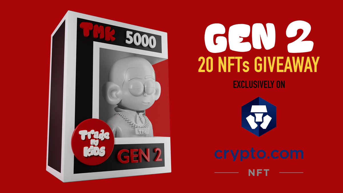 TMK (@tmknft) on Twitter photo WE WILL BE DOING 20 TMK GEN 2 PFPs GIVEAWAY 🎁
TO QUALIFY YOU MUST :
1️⃣ FOLLOW @tmknft & <a href="/cryptocomnft/">Crypto.com NFT</a>
2️⃣ LIKE ❤️ & RT 🔄
3️⃣ TAG 5 PEOPLE
4️⃣ JOIN DISCORD 👇
discord.gg/8nUVMnMdrd
#TMKNFT #NFTGivaways #crofam WE WILL BE DOING 20 TMK GEN 2 PFPs GIVEAWAY 🎁
TO QUALIFY YOU MUST :
1️⃣ FOLLOW @tmknft & <a href="/cryptocomnft/">Crypto.com NFT</a>
2️⃣ LIKE ❤️ & RT 🔄
3️⃣ TAG 5 PEOPLE
4️⃣ JOIN DISCORD 👇
discord.gg/8nUVMnMdrd
#TMKNFT #NFTGivaways #crofam