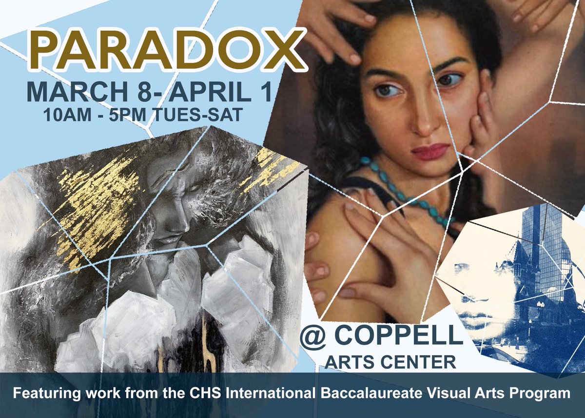 The 2023 IB Visual Arts Exhibition is officially on view at the Coppell Arts Center! Come and visit over the next few weeks. #CHSLearnLoveServe #CISDWorkingTogether <a href="/Coppelisd/">Coppell ISD</a>