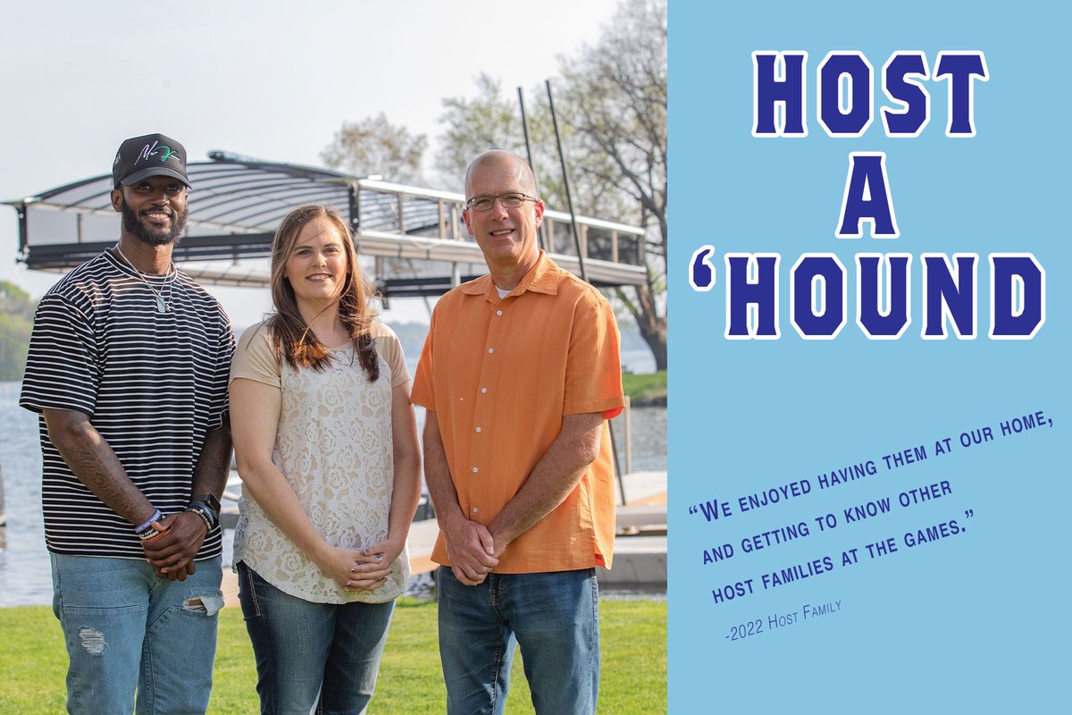 Host a DockHound player this summer and become part of the Hound's Family!

"It was great getting to add a new member to our family!" 

We are looking for Lake Country residents that want to grow their family this summer by housing a DockHounds player.
dockhounds.com/host/