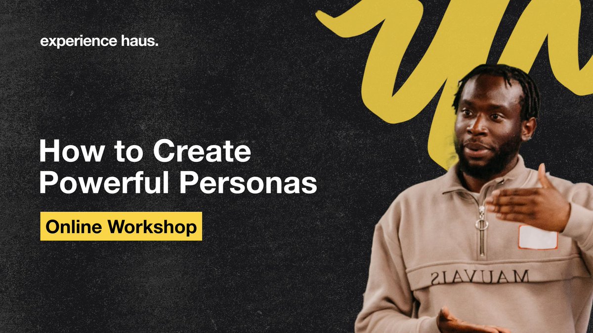 Personas are one of the most famous and well recognised tools in design, But do you know how to build powerful personas?

Don't miss out on this chance to add to your skillset!

🕑Thursday 9th March, 12:30 pm - 1:30 pm (London)

📍Online

experiencehaus.com/course/2023-02…