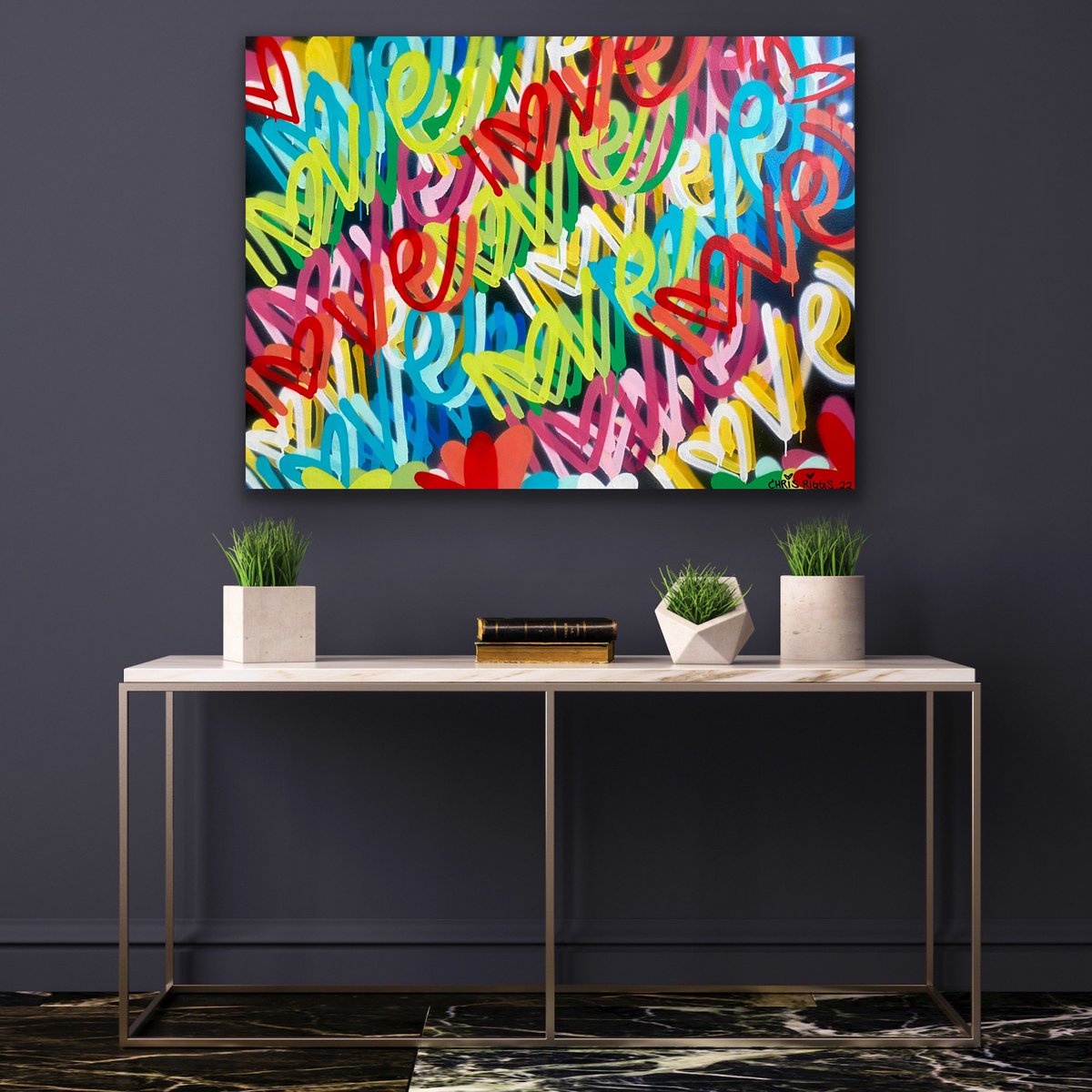 RiggsArt's tweet photo. #ChrisRiggs #contemporaryart #spraypaint #loveart #love https://t.co/Rd03wLju7t