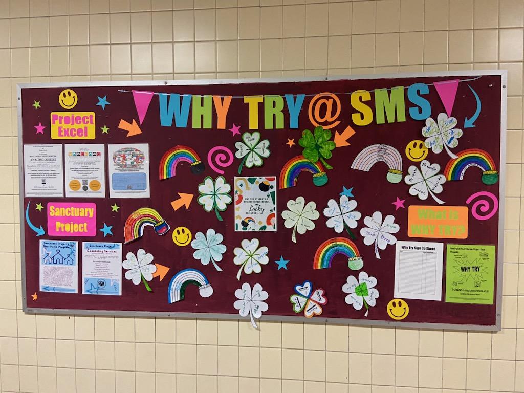 ProjectExcelHYB's tweet image. Why Try students at Stimson Middle School share what makes them "lucky" in life in honor of St. Patrick's Day.