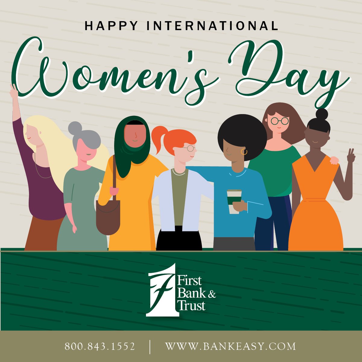 Today, and every day, we celebrate all the talented, smart, strong, bold women who make our communities and our company better. Thank you!
{FB&amp;T|MemberFDIC}