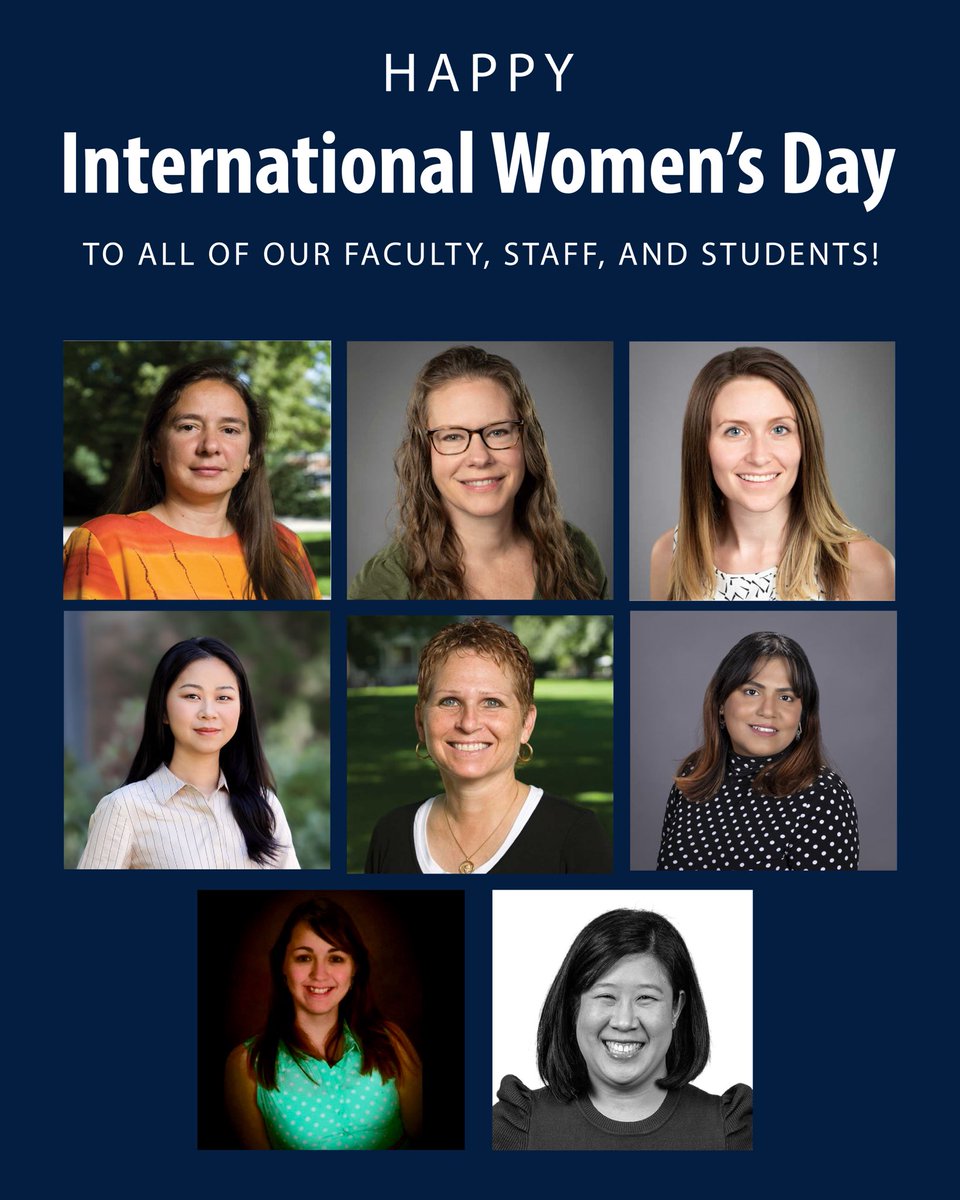 We’d like to wish all of our faculty, staff, and students a happy International Women’s Day! Thank you for all you do to make our department so great!