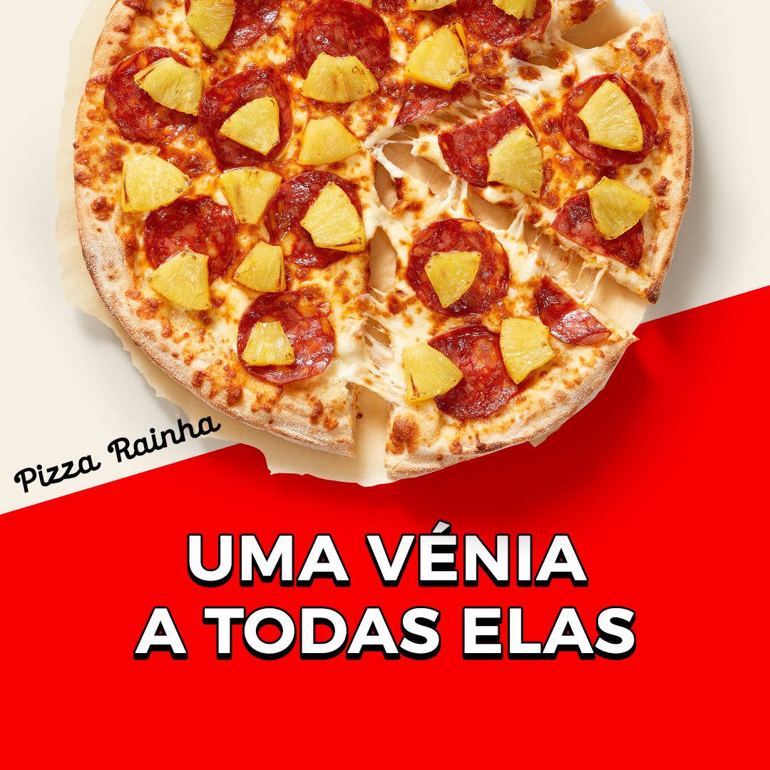 Hoje e sempre, a nossa vénia a todas as mulheres. E para uma celebração mais saborosa, o melhor é mandar vir a pizza especial delas 🍕