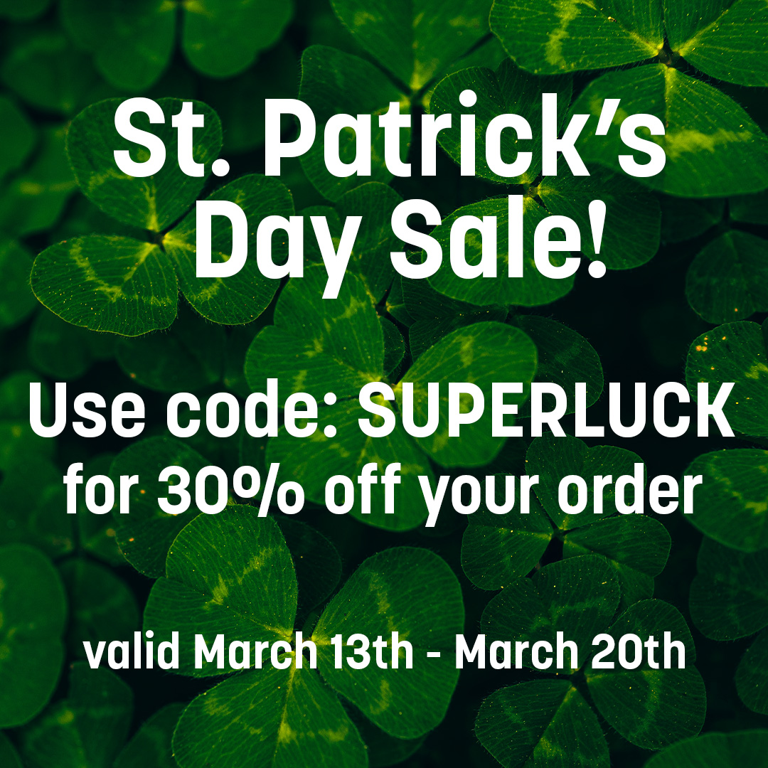SuperPlugStore's tweet photo. Saint Patrick's Day is coming up so get ready for our week long sale! Use code SUPERLUCK for 30% off your entire order from March 13th through March 20th. The first 200 orders will receive a free sticker! Be on the look out for some new flavors soon! #SuperPlug #Delta8 #thca #cbd https://t.co/rQ8fbtK7nL