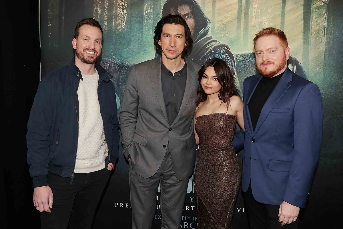65movie's tweet photo. Adam Driver, @ArianaG, and filmmakers @beckandwoods took NYC back #65MillionYearsAgo at last night’s #65movie Special Screening! 🦖 https://t.co/73jkjo0tM2