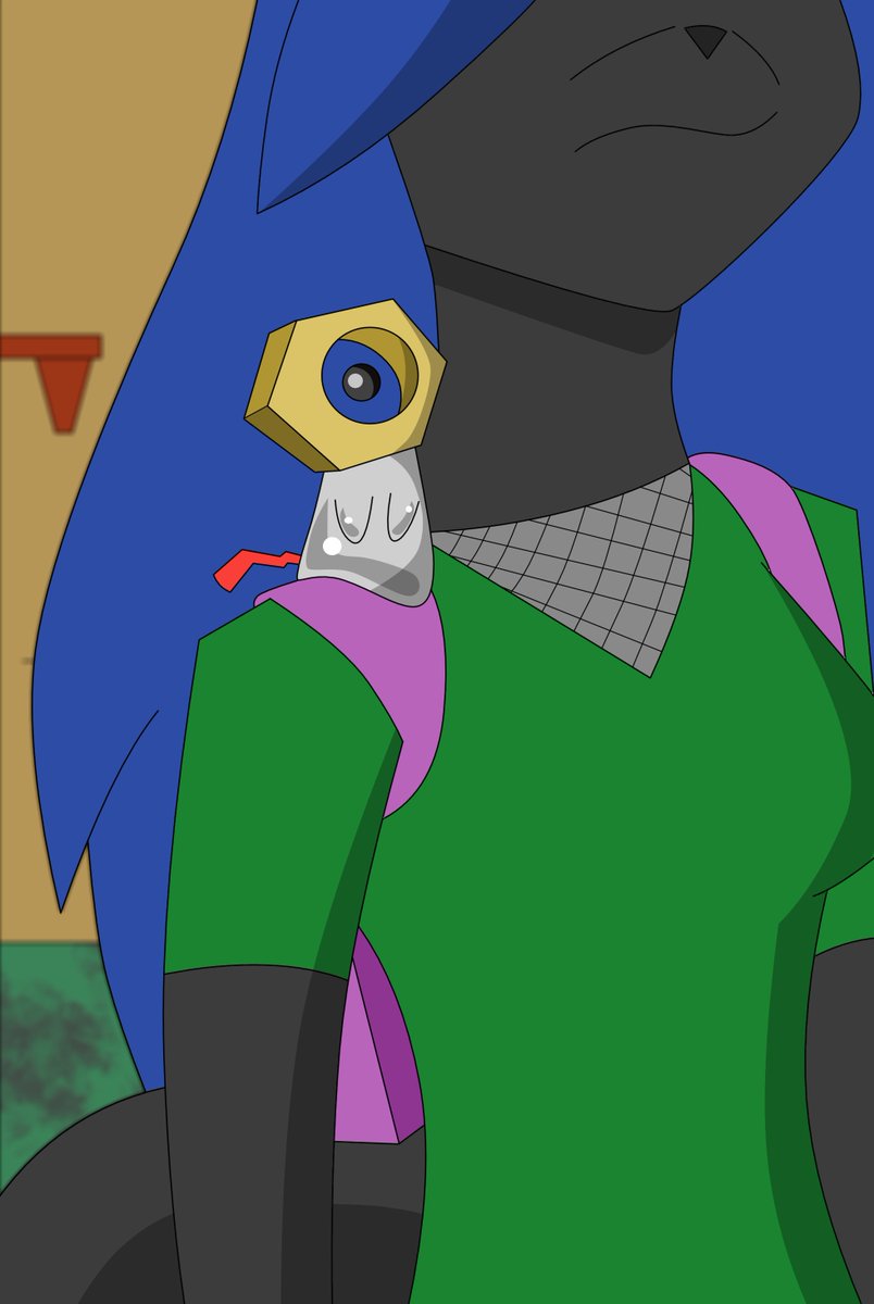 RaiPhox's tweet photo. Looks like a lil' Meltan found Shade. Wonder what Shade'll do.
-------------------
#furry #anthro #metlan #pokemon https://t.co/VMTUh2wqsD