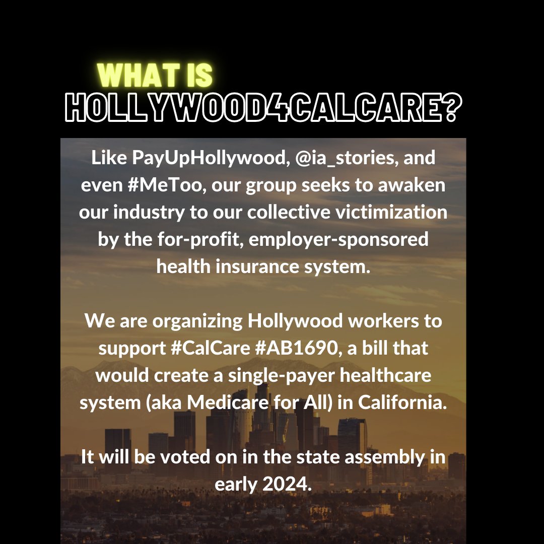 Hollywood4CalCare on Twitter "We're Hollywood4CalCare and we're