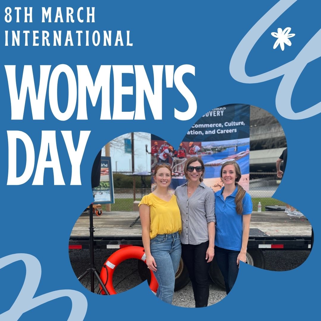 OpenWatersLA's tweet photo. Today we would like to spotlight Madeline Salmon, Lauren Lahners, and Erin Sullivan! We would like to thank these women for their hard work and dedication, they are truly inspiring not only to the next generation of female River Pilots, but to women everywhere! @RiverWorksD #IWD https://t.co/qPaCVZOOoE