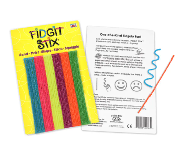 Sensoryprocessi's tweet photo. #WikkiStix #Fidgit Stix A fun, simple and colorful presentation just for those who need some hands-on fidget “therapy”! 36 Wikki Stix in six bright colors, in a reclosable poly bag making it easy to keep this #fidgettoy handy.
https://t.co/2pjFi6HgjL
Easy to bend, twist and shape… again and again. Soft, pliable and quiet…perfect for #fidgety fingers whenever the need arises.