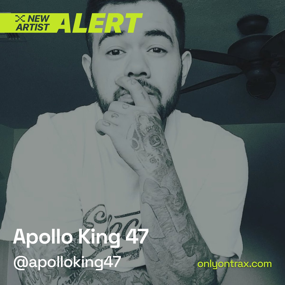 Apollo King 47 (@realapolloking) is a Mexican bilingual rapper and singer. 🇲🇽🤟

We’re proud that he is bringing his bag of musical production and awesome guitar skills to @onlyontrax! 🚀

Make sure to check out covers and original tracks here:

➡️soundcloud.com/hache-3