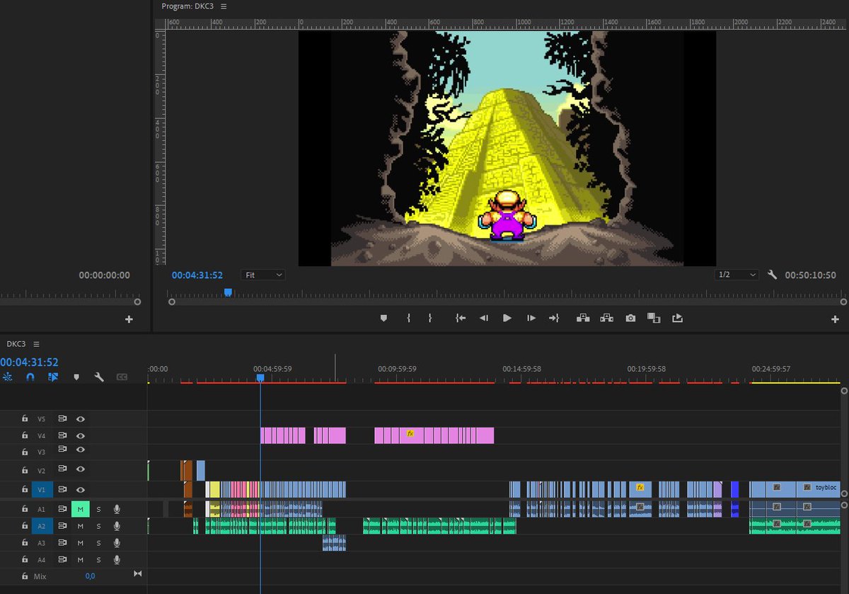 CommDonald's tweet image. Arranging clips &amp;amp; audio for a new It's All About The Little Things video :) 

Glad I picked this game, what a gem!

#warioland #wario #warioland4 #nintendo #gamedev #indiedev