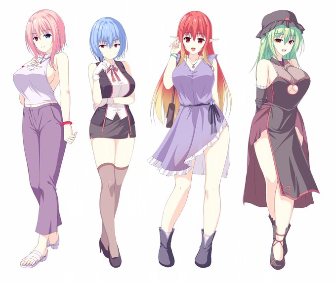 ウチの子別衣装立ち絵残り全部できた(*'▽`*) 