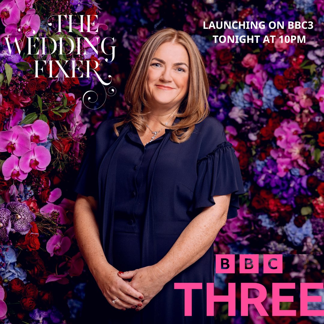 I’m launching on the #BBC tonight! Kicking off with a double episode of #TheWeddingFixer on BBC3 at 10pm 📺