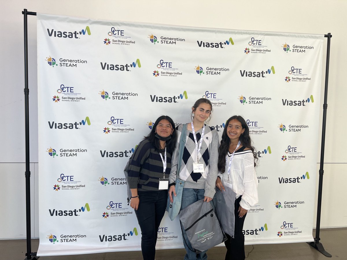 CcteMrs's tweet photo. Women Who Inspire Conference ⁦@UCSDPark_Market⁩ with our ⁦@sdschools⁩ students from many of our #SDUSDCCTE classes throughout our High Schools. 🎓🎓 ⁦@smvielma⁩ ⁦@PartnerSD⁩ ⁦@ViasatInc⁩ https://t.co/nvB7trlSpt