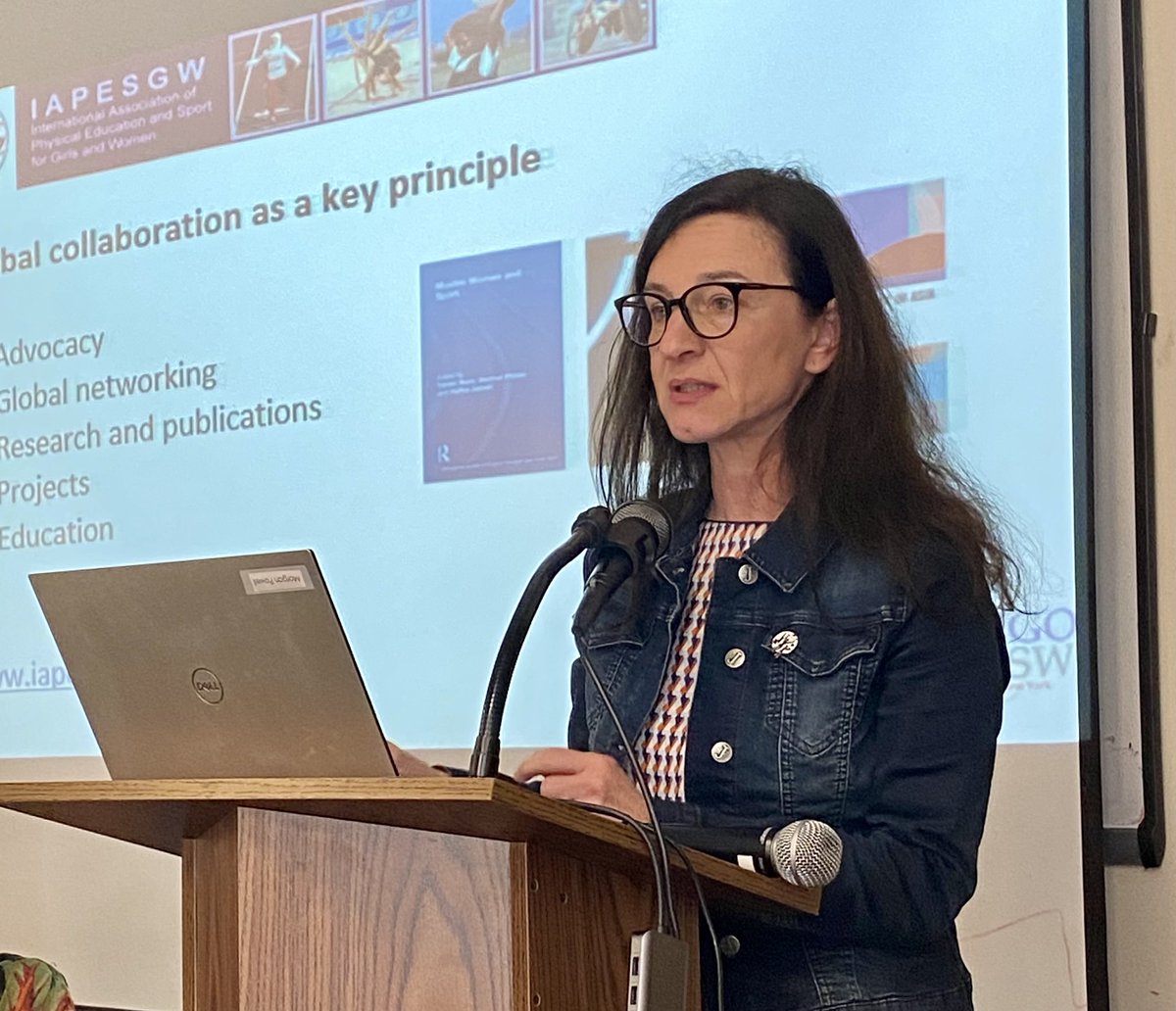 Dr. Rosa Diketmueller, President of <a href="/iapesgw/">IAPESGW</a> discusses global collaboration &amp; digitalization in sport &amp; physical education <a href="/UN_CSW/">United Nations CSW</a> today. <a href="/WomensSportsFdn/">Women's Sports Foundation</a> <a href="/IWGWomenSport/">IWG Women & Sport</a> <a href="/TafisaOffice/">TAFISA</a> #InternationalWomansDay #8MarchWomensDay <a href="/IWD2023/">#IWD2023</a>