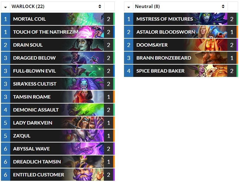 Hearthstone Top Decks💙 on Twitter "(Standard) HSCharon's 357 Legend