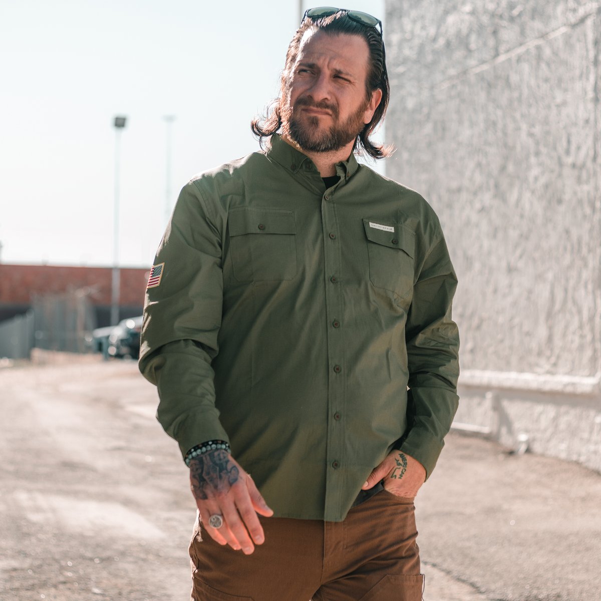 Gruntstyle's tweet image. NEW Long sleeve garage button downs! In black and OD green!! Go get yours today! gruntstyle.com/products/grunt…
#NewProduct #GruntStyle #ButtonDowns