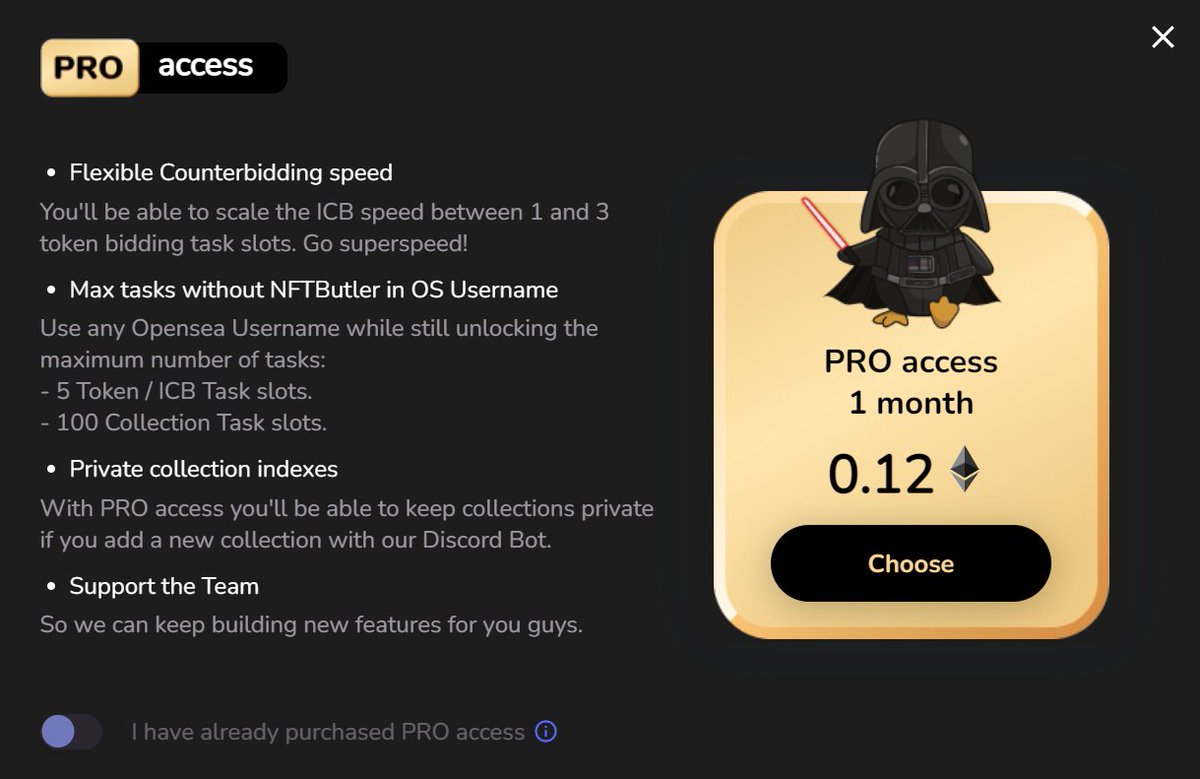nftbutler's tweet photo. Don't miss the AMA tonight at 10PM CET - we're having a huge release! Tons of performance &amp; quality of life improvements.

Speed is now 7000bids/h!

Additionally we roll out our PRO plan with some neat features for the ones of you who are really serious about NFT bidding. https://t.co/k7fqT6zYVX