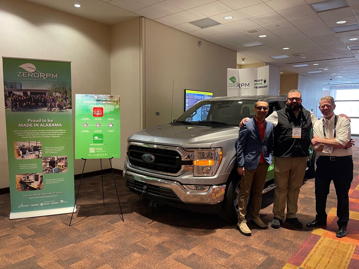 ZeroRPMInc's tweet photo. Work Truck week is in full swing!

come by our booth (#421) or come by our demo truck by the coat check!

Find out how our #idleMitigation system can help your fleet be in the green while meeting corporate ESG goals. 

#zeroemissions #greentrucks #greenfleets #idlereduction https://t.co/0PzADNxJ6L