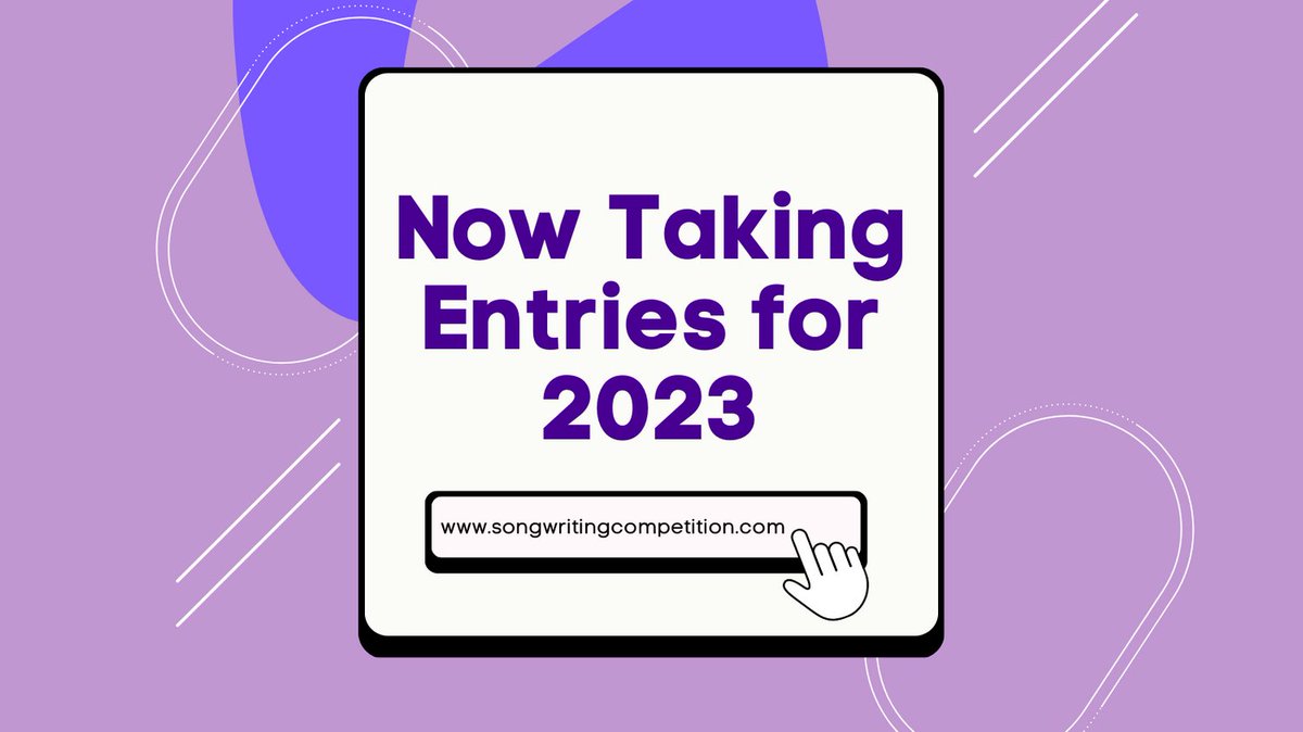 intlsongcomp's tweet photo. 🎵 Calling all songwriters! 🎶
Enter the ISC 2023 now and get a chance to win amazing prizes! 🏆
👉 https://t.co/wrPWXuUiZL 👈
#intlsongcomp #songwriting #musiccompetition #songwriters #newmusic #originalmusic #songwriterlife #musicindustry https://t.co/f7k3eo3hOG