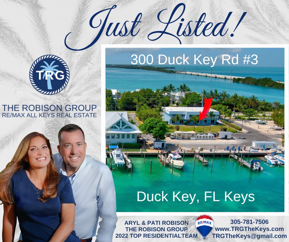 TheRobisonGroup's tweet photo. π₯Just Listed in Duck Key @ $395,000. 1 bed/ 1 bath furnished, recently renovated condo offered at an affordable price. Complex offers amazing oceanfront views plus sunrises and sunsets. Info: https://t.co/Aa1fjqLjOd
#duckkey #floridkeys #floridakeysrealestate #marathonflorida https://t.co/fUqRzOSeyQ