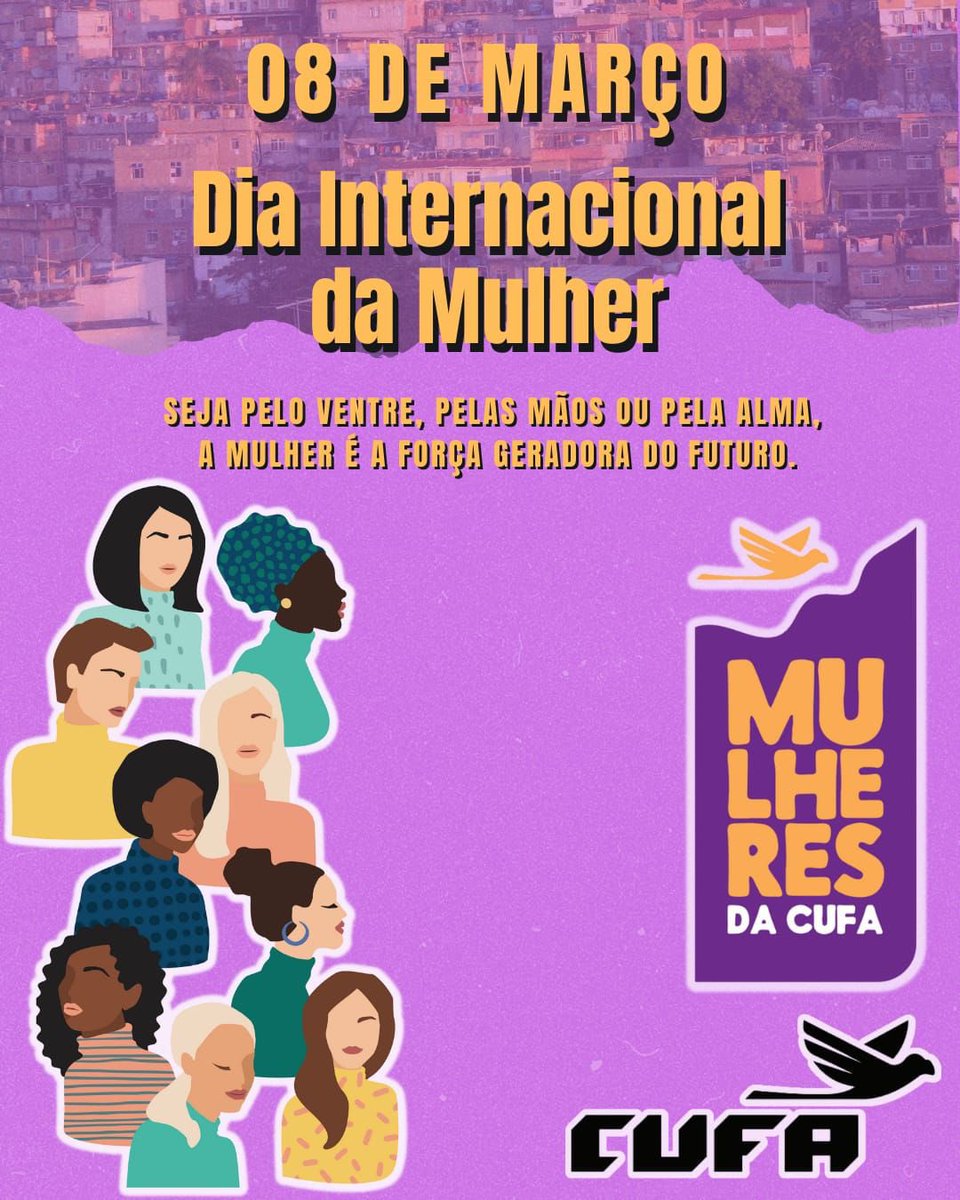 Viva a luta das mulheres por justiça social!
Hoje é um dia para reafirmar a luta contra a opressão e a exploração que nós mulheres temos sobre nossos corpos e vidas. Resistência é algo que atravessa toda a nossa existência!
Somos construtoras do passado, do presente e do futuro!