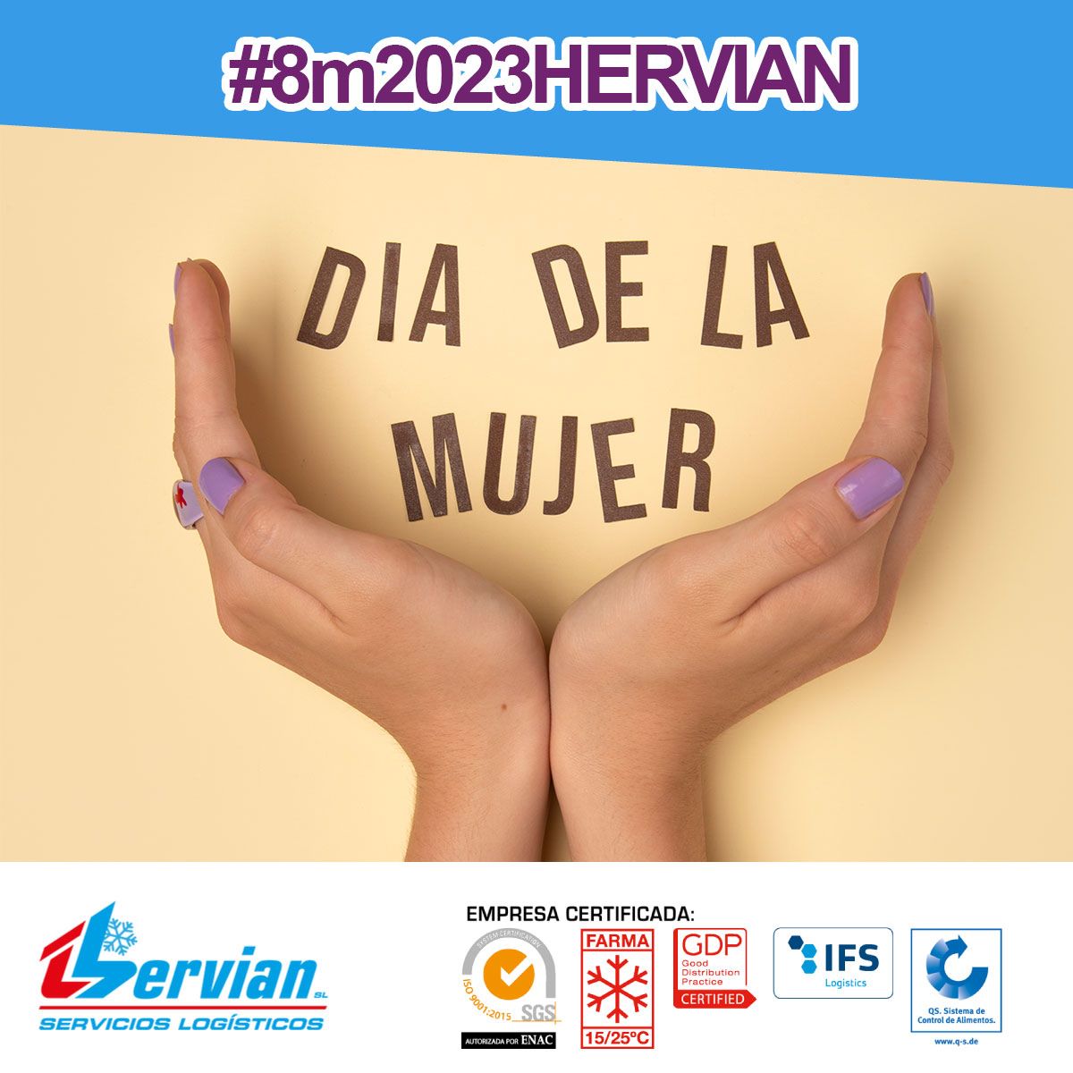 Herviansl's tweet photo. 🟪🟪Por todas las mujeres🤩 que forman parte del Transporte🚛. No solo las que trabajan directamente en él como conductoras y la logística, sino también todas las mujeres de nuestros conductores. 🟪🟪

#8Marzo2023 #8M2023Hervian https://t.co/AJB8wbxmDU