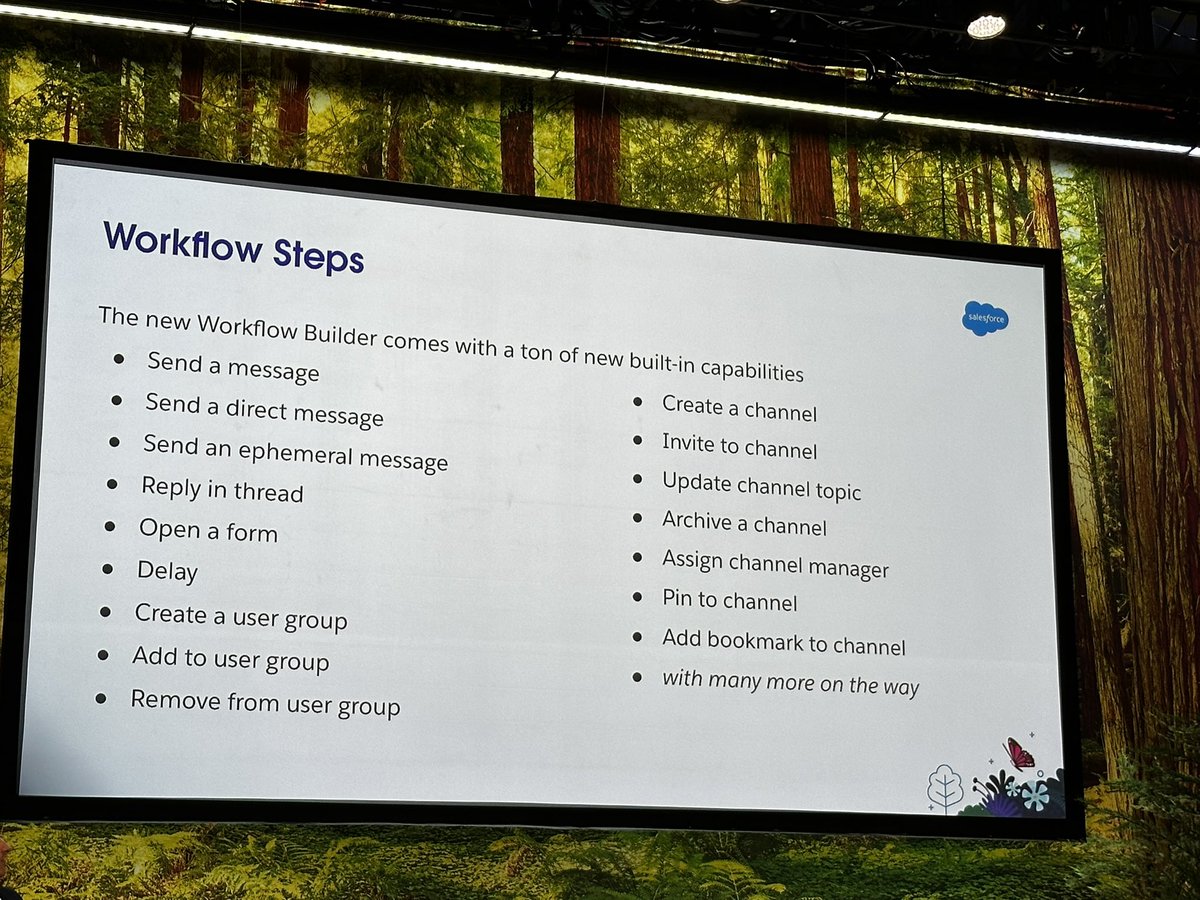 danieljpeter's tweet photo. Loving the roadmap for @SlackHQ platform and workflow builder.

This is how you can build frictionless new experiences to supercharge your business.

#TDX23 https://t.co/eXIoV1xLdA