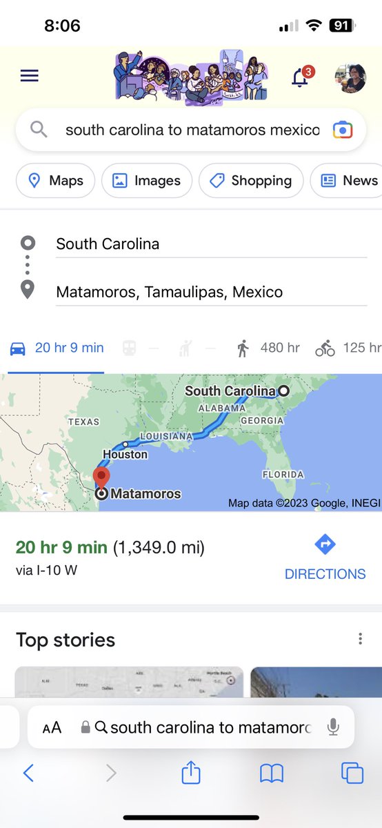 Who drives from South Carolina to Mexico? This is not adding up!