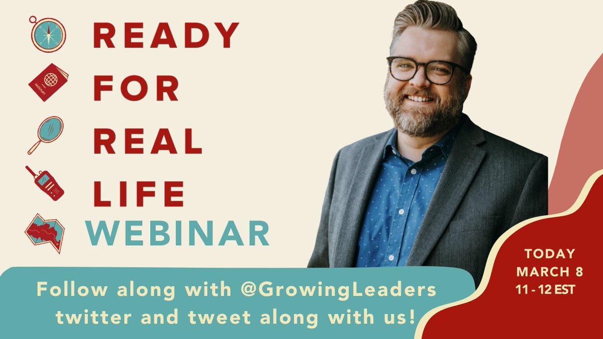 GrowingLeaders's tweet photo. Join us today at 11 for our live webinar #ReadyForRealLife! Also follow our twitter as we tweet along with you during the event.
Get your tickets now: https://t.co/dyHa8zJ9jd https://t.co/czBqPe4nCY