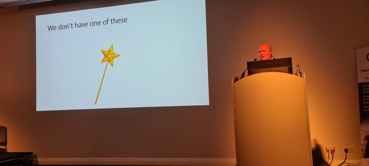 Great to see one of our current students <a href="/mcgarry_craig/">Craig McGarry</a> <a href="/CIHhousing/">Chartered Institute of Housing</a> #HousingFestival delivering a compelling and insightful presentation about how frontline roles have changed.   Well done Craig, we're proud of you!