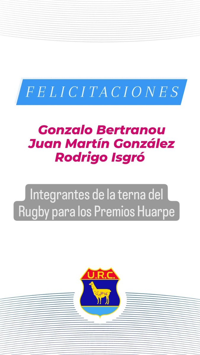 El círculo de periodistas de #Mendoza dio a conocer el nombre de los deportistas que están nominados a los #PremiosHuarpes felicitaciones a <a href="/gbertranou/">Gonzalo Bertranou</a> <a href="/IsgroRodrigo/">Rodrigo Isgro</a> y #JuanMartinGonzalez