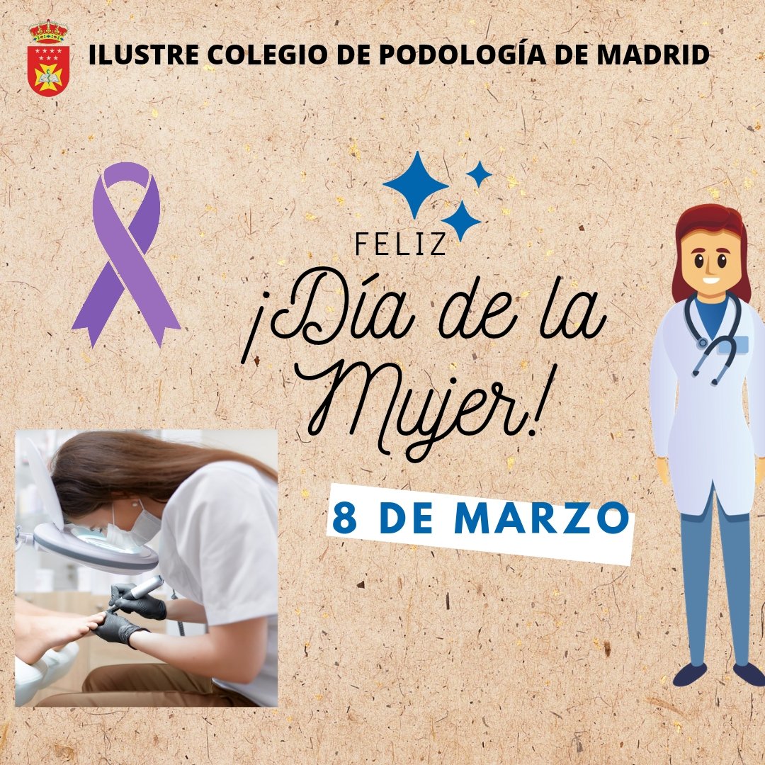 Hoy queremos dar visibilidad a todas las podólogas que con su trabajo, entrega y sacrificio mejoran la calidad de vida de muchas personas cada día en las consultas de #Podología. Muchas gracias y feliz día #TusPiesImportan #DíaDeLaMujer #8M
