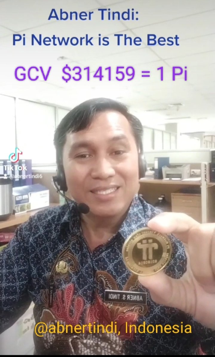 abnerstindi's tweet photo. Yth. Mr. @nkokkalis; @PiCoreTeam 
Salam bahagia.
Memperhatikan besarnya animo pionners di seluruh dunia terkait harga coin Pi, mohon pak @nkokkalis dan @PiCoreTeam dapat menetapkan GCV sebagai acuan nilai dasar $314159 = 1 Pi.
Pioneer di seluruh dunia menantinya. Terima kasih. https://t.co/MkYk4ZKOgR