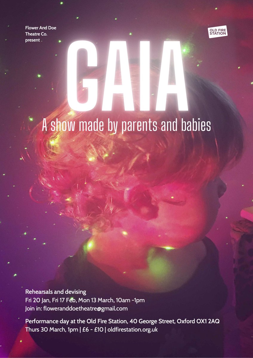 I am leading Flower and Doe Theatre Company in this performance all about parenthood. Expect dance, song and comedy as we share our experiences of birth, and the ever after that. We will be @ The Old Fire Station in Oxford on 30th March.Tix on their website!