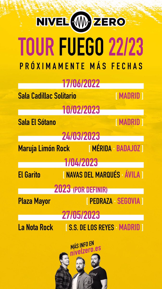 Seguimos sumando fechas 🤘🏻