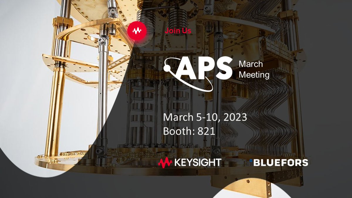 KeysightQ's tweet photo. The future of #Quantum is bright, and we're proud to be at the forefront of innovation. Join us and our Solution Partner BlueFors at #APS to learn about exciting developments in this rapidly-evolving field. @Bluefors_Ltd @APSMeetings
#KeysightSolutionPartner #CoolingYourQubits https://t.co/XgrxYyTWgV